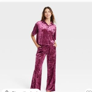 Velour Pajama Set